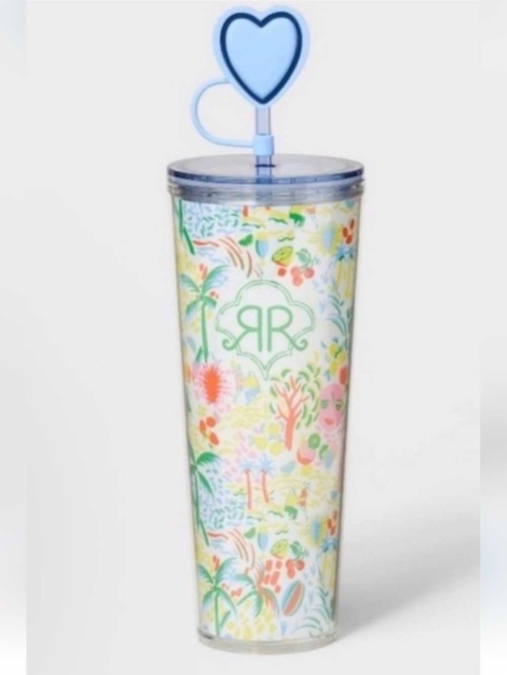 Roller Rabbit x Target 24oz. Vacation Tritan Hydration Tumbler & Heart Topper